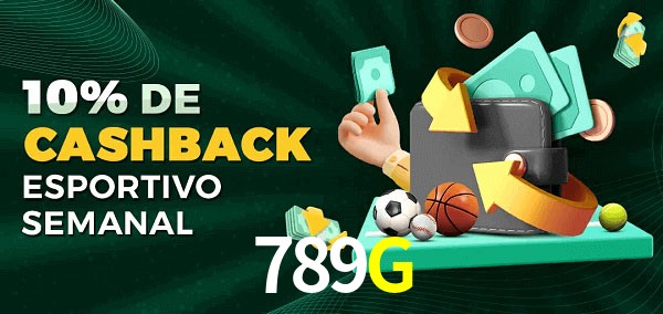 10% de bônus de cashback na 789G